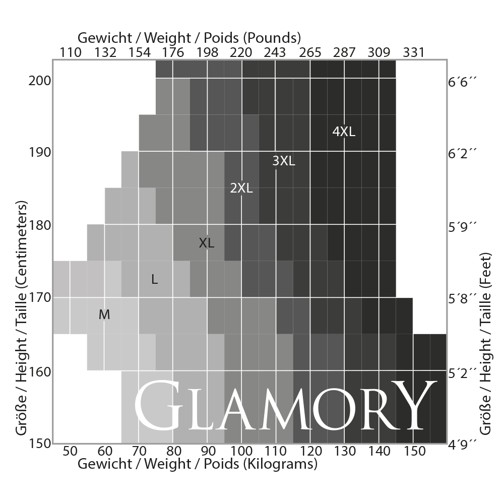 Grössentabelle Glamory