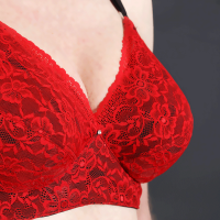 "Olivia" Transwonder BH Spitze hot red